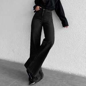 Cottnline High Waist Wide Leg Jeans